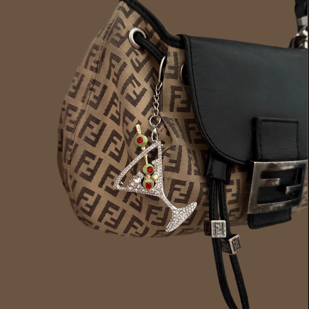 dirty martini bag keychain